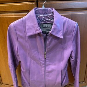Pelle Studio Women's Vibrant Purple Leather Jacket